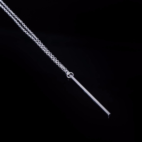 5 for $25 Long Bar Pendant Statement Necklace - Picture 3 of 4